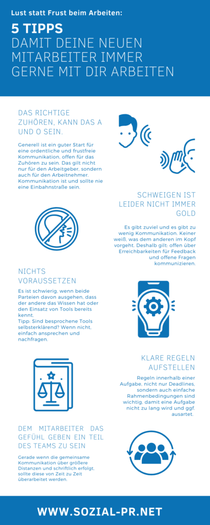 Infografik 5 Tipps Mitarbeiter Chef